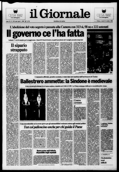 Il giornale : quotidiano del mattino